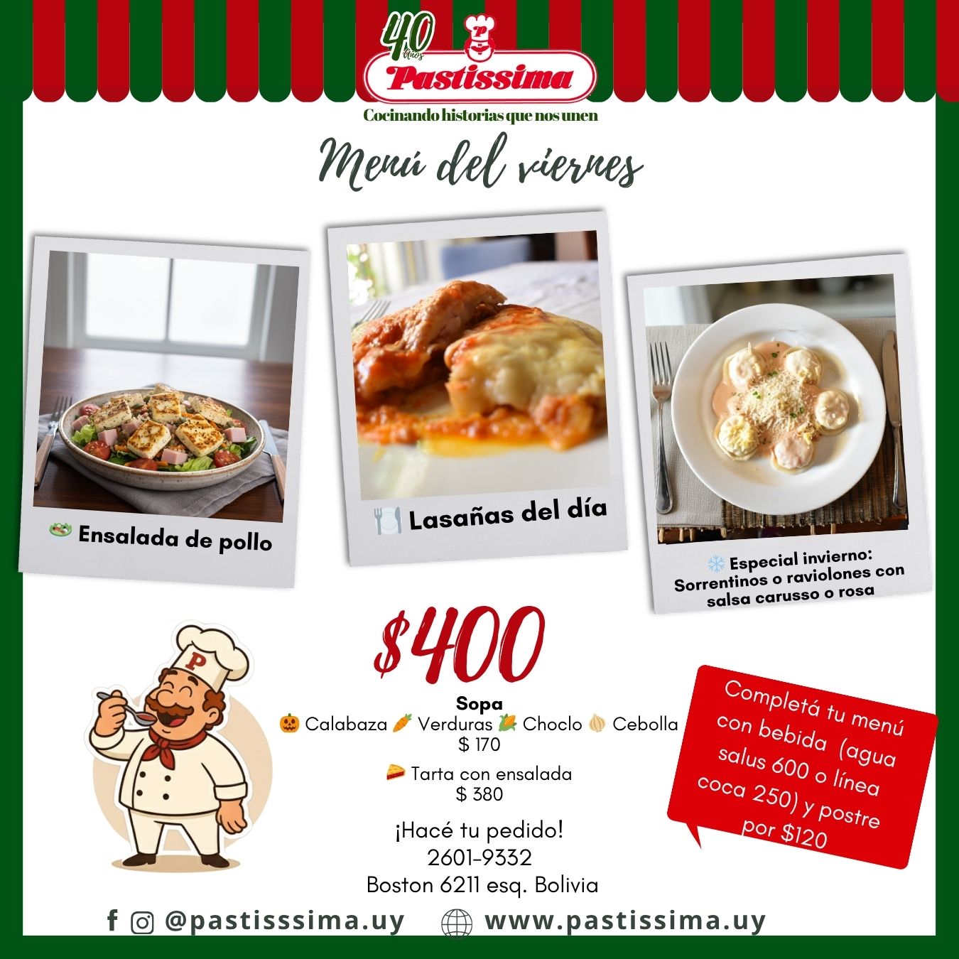 Menú del Viernes